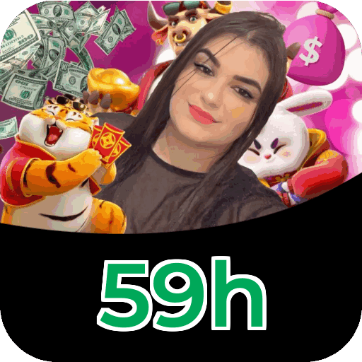 Interface do aplicativo 59h mostrando jogos disponíveis no iOS e Android